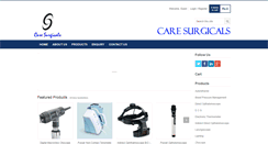 Desktop Screenshot of caresurgicals.com