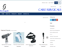 Tablet Screenshot of caresurgicals.com